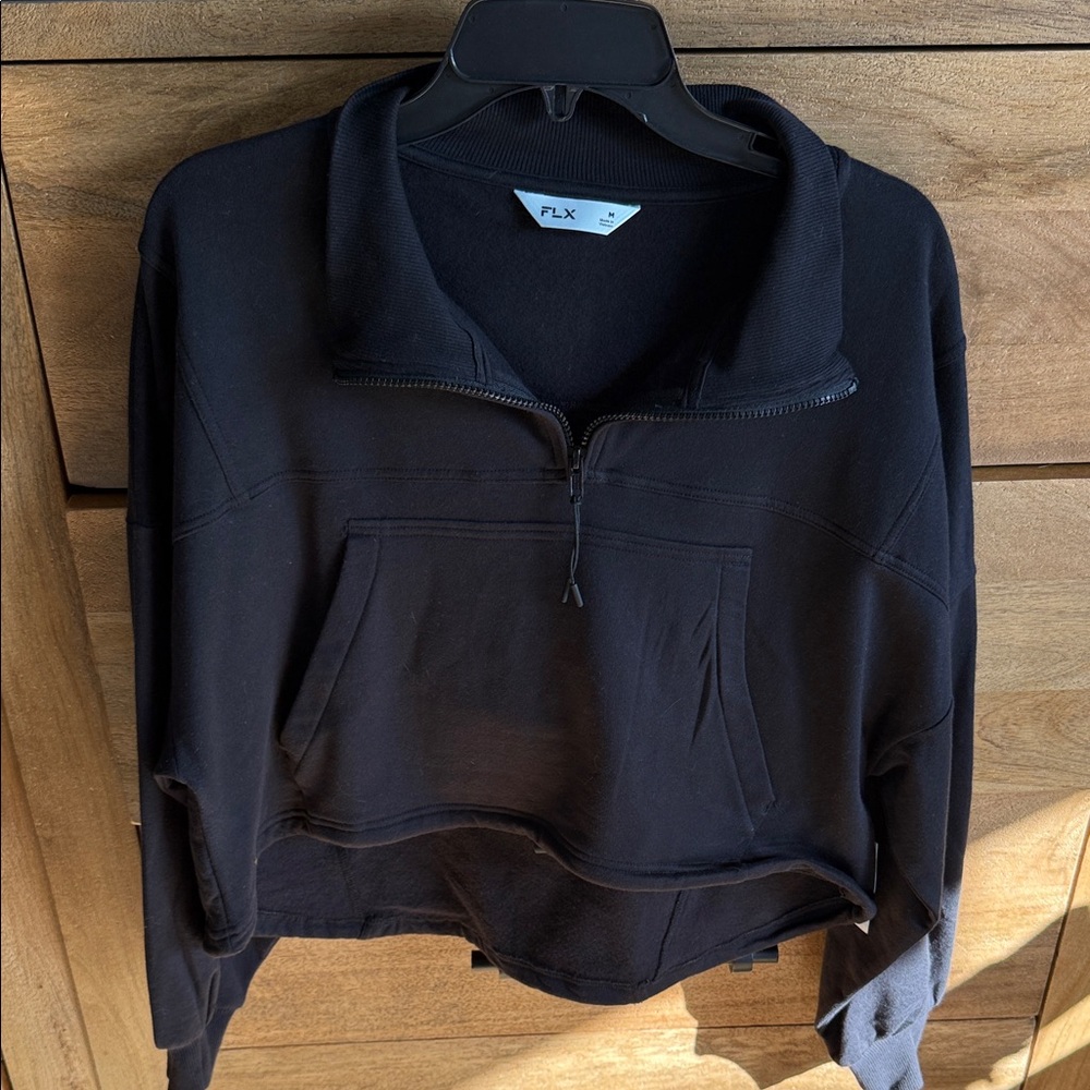 FLX Women's Black Quarter-Zip Sweatshirt
